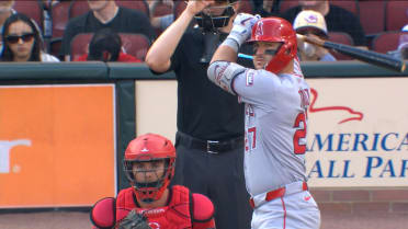 Mike Trout's two-run double