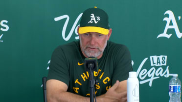 Mark Kotsay talks after A's 6-3 win