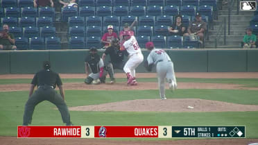 Marlon Quintero homers (3) on a fly ball to left field. Jonny McGill scores.