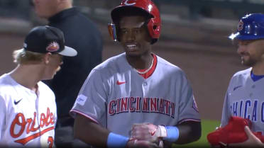 Cam Collier hits a 113.1 mph single