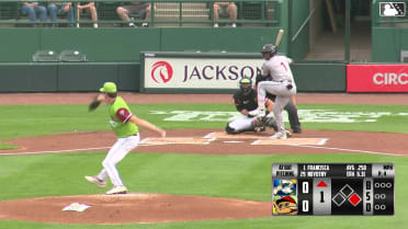 Welbyn Francisca doubles (6) on a line drive to left fielder Myles Naylor. Tommy Hawke scores.
