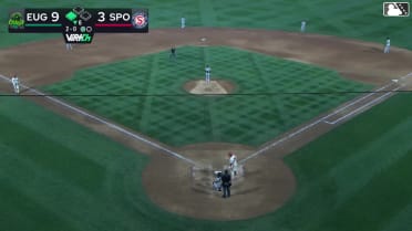 Tanner Thach doubles (7) on a sharp line drive to right fielder Jose Ramos. Roldy Brito scores.