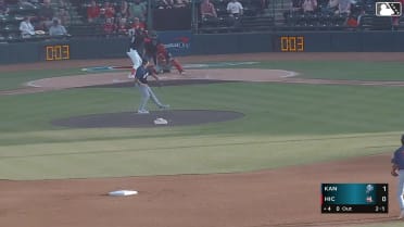 Hector Osorio homers (12) on a fly ball to right center field.
