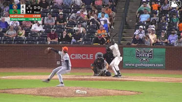 Jhonny Severino homers (27) on a line drive to left field.