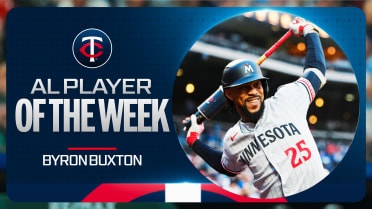 Byron Buxton is named the AL Player of the Week