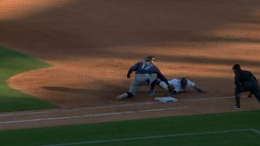 Zach McKinstry's pickoff is confirmed after review