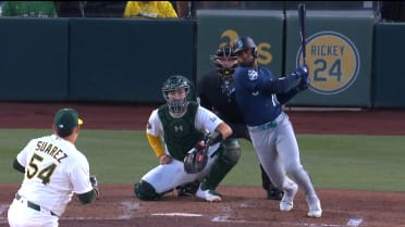 Victor Robles collects three hits vs. A's