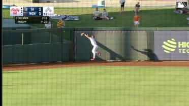 Walker Jenkins' leaping catch