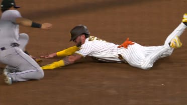 Jackson Merrill steals second, goes to third on error