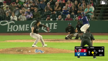 Nico Perez singles on a ground ball to right fielder Rodney Green Jr. Emil Morales scores.