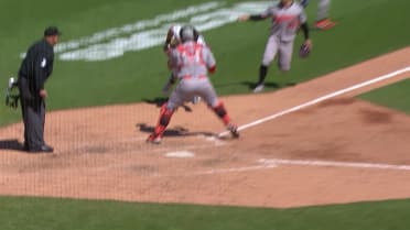 Orioles save a run after review