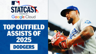 Dodgers' Top 5 outfield assists of 2025