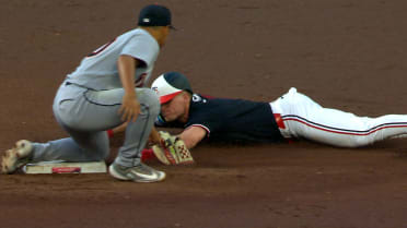 Walker Jenkins caught stealing after review