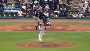 Coby Morales homers (20) on a line drive to left center field.