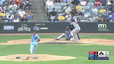 Charles McAdoo homers (10) on a fly ball to center field.