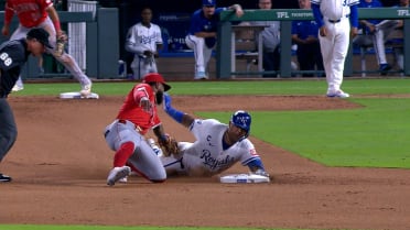 Salvador Perez is safe after review 