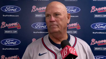 Brian Snitker discusses Braves' 2-1 loss