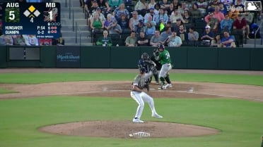 Luis Guanipa singles on a sharp ground ball to center fielder Darlyn De Leon. Joe Olsavsky scores.