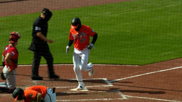 Blaze Alexander's RBI hit-by-pitch