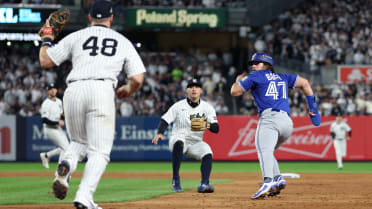 The Yankees turn two with some slick defense
