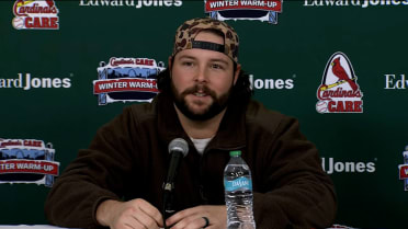 Alec Burleson talks sticking at first base, more 