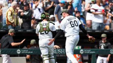 Bryan Hudson escapes a jam in the 8th inning