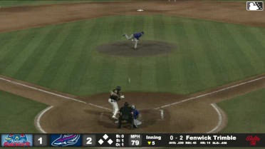Fenwick Trimble homers (15) on a fly ball to left center field.