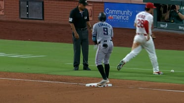 Xavier Edwards' RBI triple 