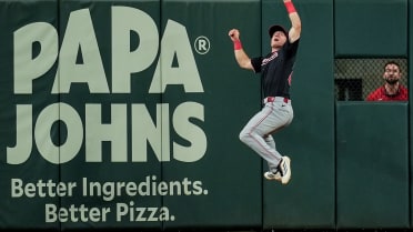 Jacob Young's great leaping catch against the wall