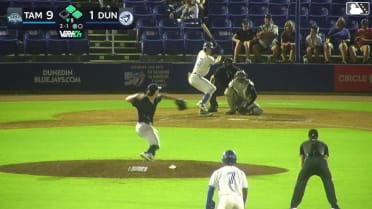 Blaine Bullard doubles (11) on a line drive to left fielder JoJo Jackson. Will Cresswell scores. Dariel Ramon scores.