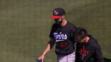 Julian Merryweather exits game after strikeout