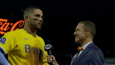 Carlos Narvaez on Boston's all-around team win