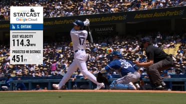 Shohei Ohtani hits 114.3 mph, 451-foot home run