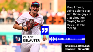 Chase DeLauter on making MLB debut during postseason