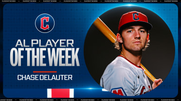 Chase DeLauter is named the AL Player of the Week
