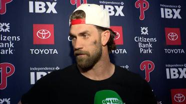 Bryce Harper discusses hitting for the cycle, more