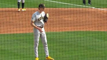 Tyler Guerin strikes out two batters in outing