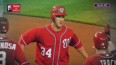 Bryce Harper steals home on May 6, 2012