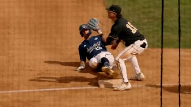 Chase Call hits an RBI triple for UC Irvine
