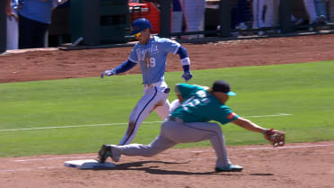 Michael Massey out at first after review