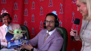 Angels booth celebrate Wayne Randazzo's birthday