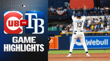 Junior Caminero hits a home run in the Rays' win