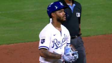 Maikel Garcia doubles in the 8th inning