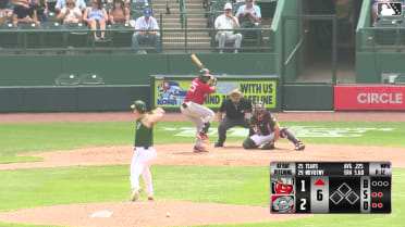 Kavares Tears homers (13) on a fly ball to right field.
