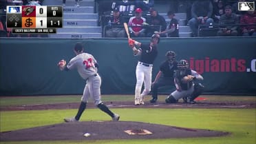 Walker Martin gets his first home run of the season