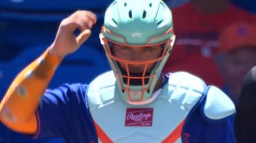 Francisco Alvarez's impressive throw 