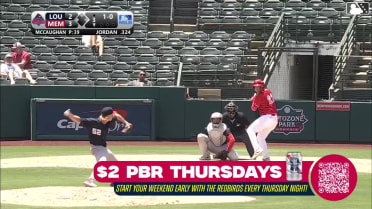 Blaze Jordan homers (10) on a fly ball to right field.