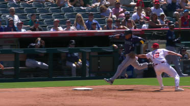 Angels turn double play after review