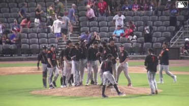 Deivy Cruz's final strikeout to complete no-hitter
