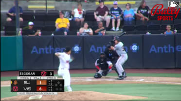Lorenzo Meola homers (9) on a fly ball to right field.